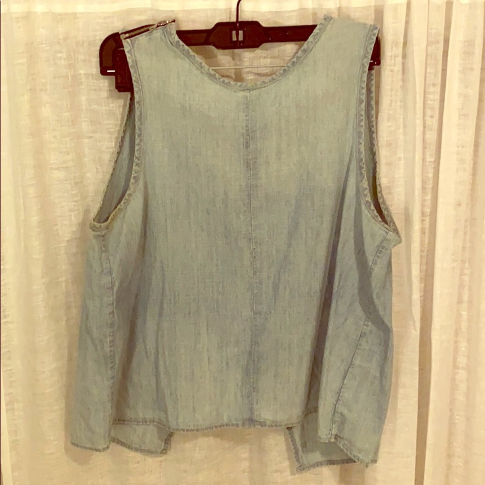 rag & bone Denim Open Back Tank Top